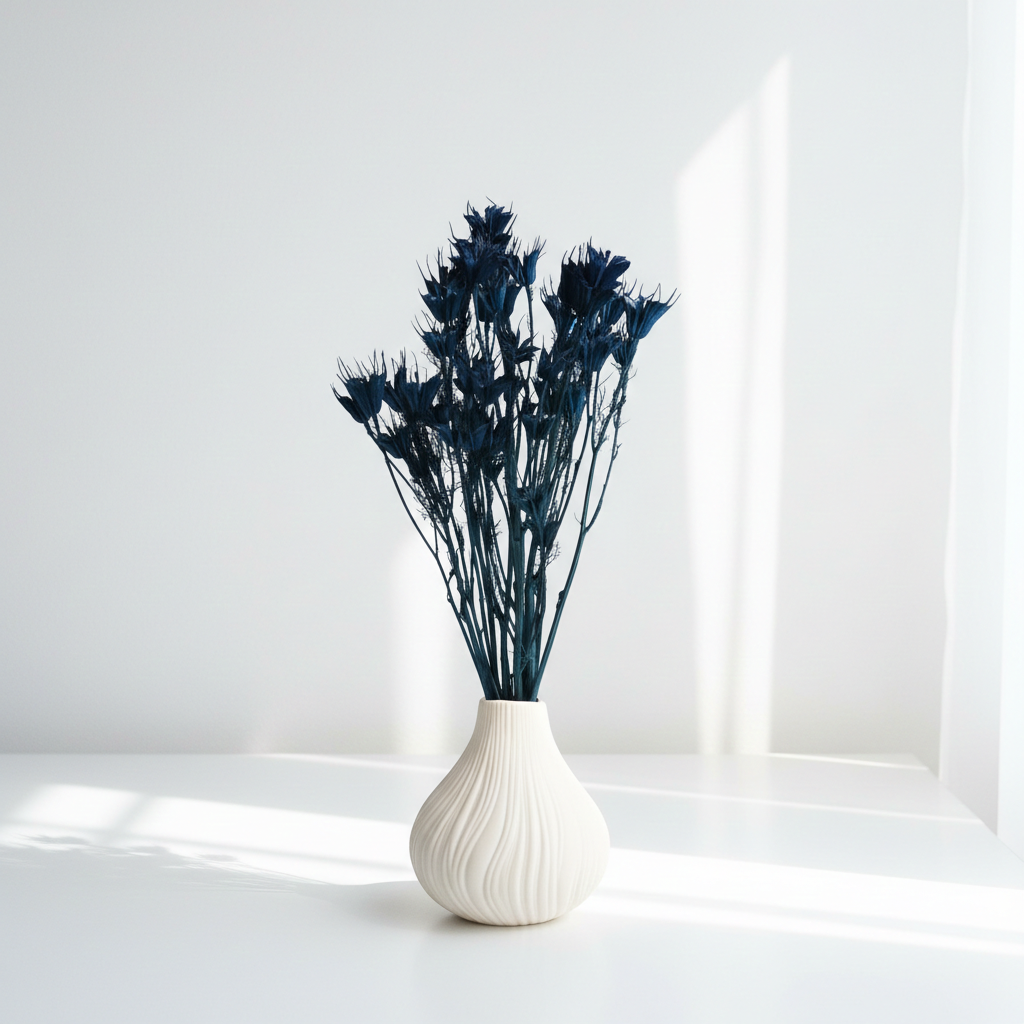 Sušená Nigella tmavě modrá – přírodní dekorativní květ pro aranžmá